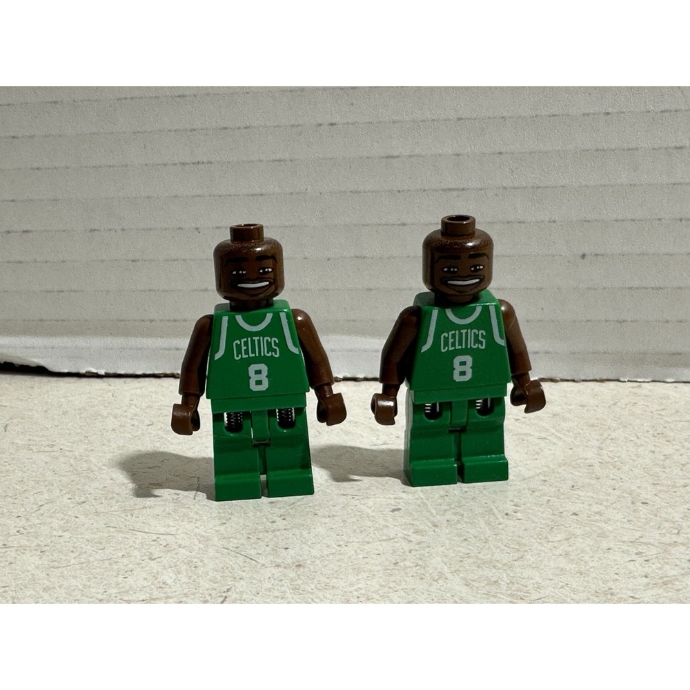 Lot Of 2 Lego Antoine Walker Boston Celtics Sports Basketball NBA #8 Mini-figure